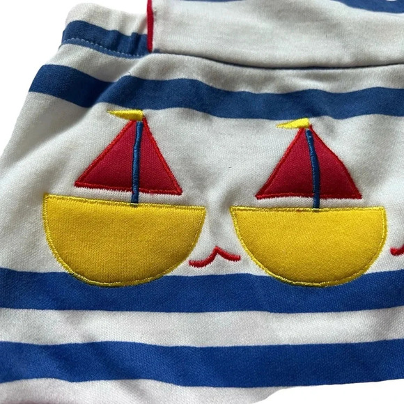 Vintage Color Track Sailboat Jump Suit 3 to 6 Months - Picture 2 of 6